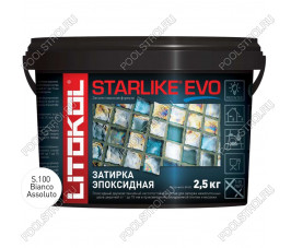 Затирочная смесь Litokol STARLIKE EVO Bianco Assoluto S.100, 2.5 кг