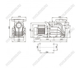 Насос AquaViva LX SFE300T (380В, ПФ, 37.5м³/ч*10м, 2.2кВт, 3лс)