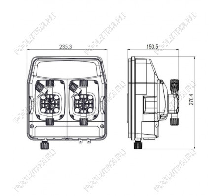 Авт.станция дозир и контр. eTWIN  PH-RX 2.0L-6.0 230V STD